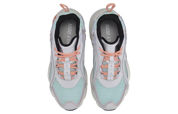 Li Ning Textile, Split Cow Leather Breathable, Lightweight Coverage Mid Top Casual Shoes Women's AGLP082-1