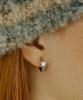 Vvv Point Star One-Touch Ring Earrings