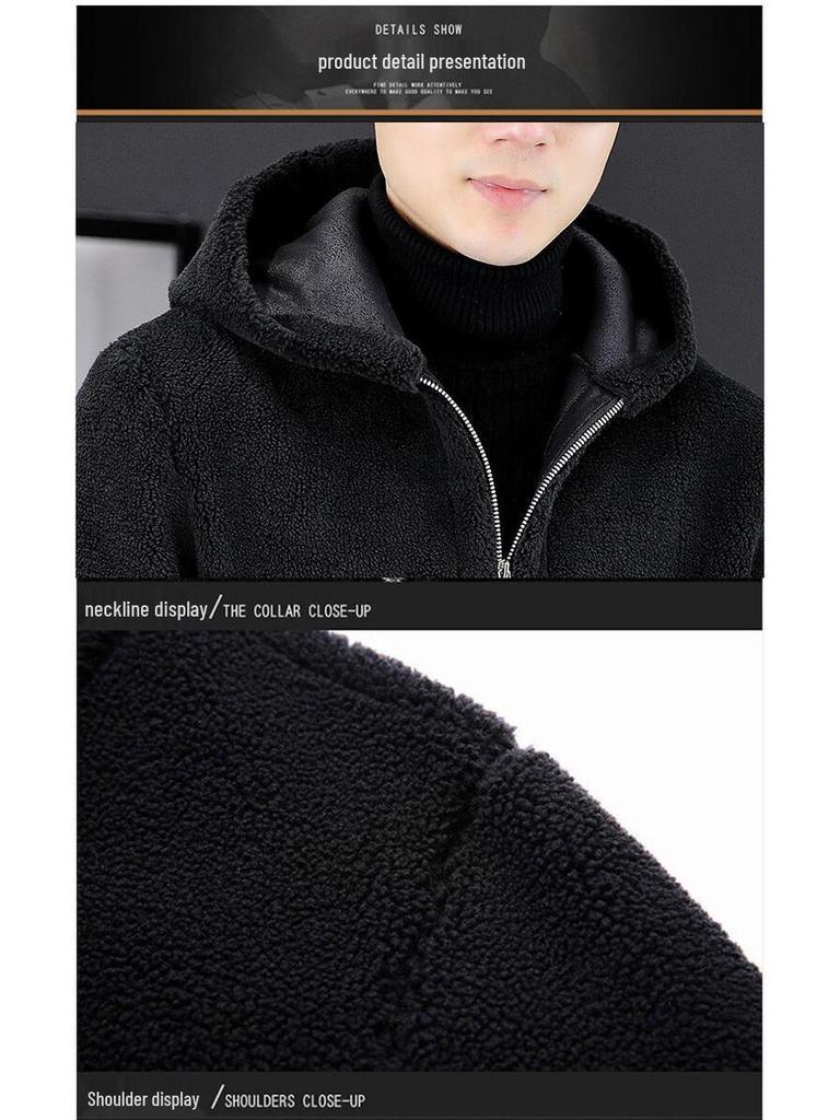 Men's Autumn Fashion Solid Color Casual Jacket - Warm, Long-Sleeved, Suitable for All Ages