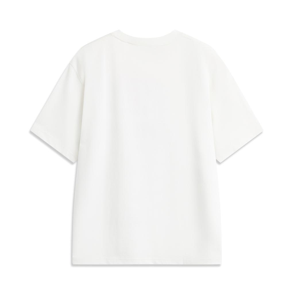 Li Ning Sports Life Collection T Shirt Unisex White AHSUA65-1