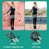 Weighted Jump Rope with Counter for Fitness Cordless Ropeless Modes Anti-Slip Handles Adjustable
