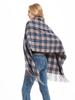 Imitation Cashmere Fashion Women Vintage Plaid Print Winter Scarf Warm Casual Knitted Wild Student Female Thick Long Wrap Shawl