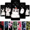 Coque For Tecno Spark 30 4G Case 6.78" Cartoon Cat Black Silicone Soft Back Cover Case For Tecno Spark 30 Case Spark30 Funda Bag