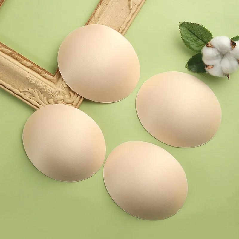 1Pair Sexy Women's Bra Pads Insert Removable Padding Brassiere Breast Enhancer Sopnge Push Up Cups for Swimsuits Bikini