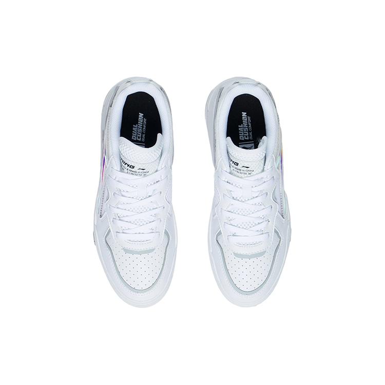 Li Ning Wave V1 Low top Skateboard Shoes Women's White AGCS030-3