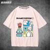 New Casual Childrens Tshirt Sanrio Half Mermaid Ugly Fish Hanton Pure Cotton Printed Parentchild Outfit for Unisex and Women