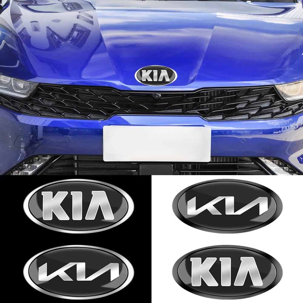 SWIR7 Car Styling Front Hood Emblem Rear Trunk Badge Sticker Modified Parts For KIA KN Pegas Sorento Soul Cerato Sportage Optima Niro