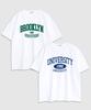 UNDEROFF [2Pack] Oversized Crew Neck University White Blue & Brooklyn White Green