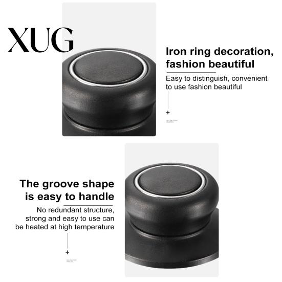 Bakelite Pot Lid Handle 2Pcs Knobs Set Universal Top Replacement Knob for Cookware Casserole Glass Heat Resistant Anti-Slip Grip Easy Installation