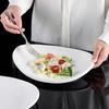 Xiyao 12-inch A5 Melamine White Boat Plate