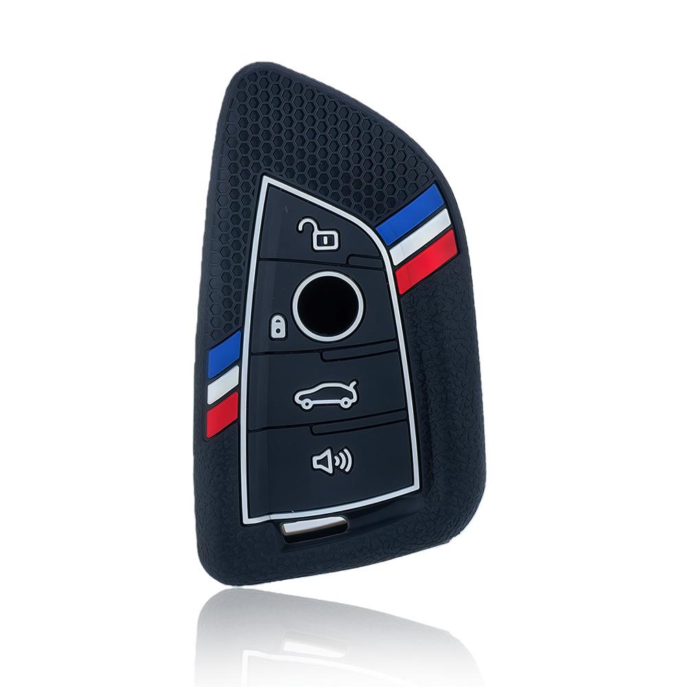 Silicone Remote Car Key Cover Keychain Key Case For Bmw X1 X3 X4 X5 X6 Series 1 2 3 5 7 G20 G02 G05 G31 G23 F34 F15 F40 Ix3