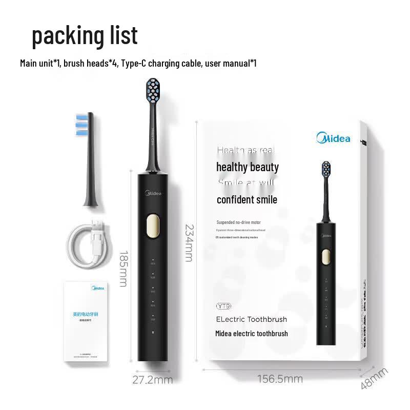 Midea YT9 Sonic Electric Toothbrush CN plug (adapter included)