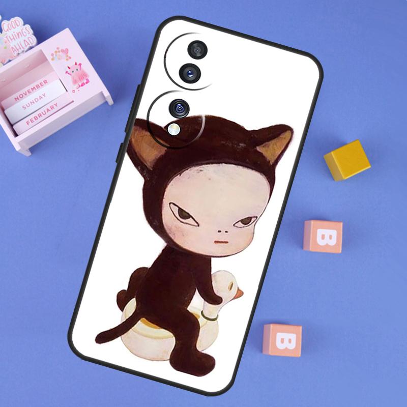 Yoshitomo Nara Case For Honor Win RT 400 200 Pro 50 70 90 X9a X9b X9c X9d X8b X8c Magic 8 Pro 6 7 Lite Cover