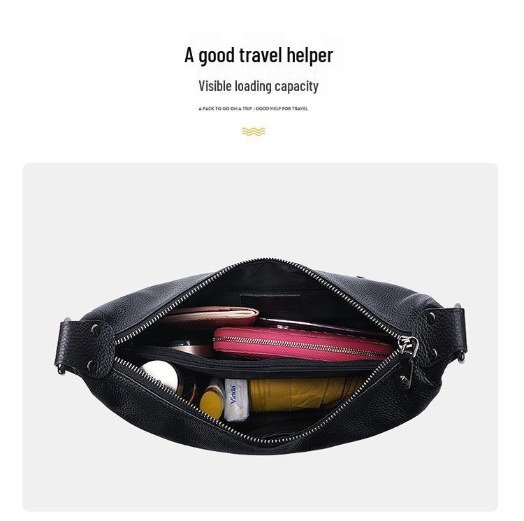 High-End Women's Genuine Leather Crossbody Bag 2025 – Large Capacity, Versatile Shoulder Bag