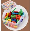 Set Montessori din Lemn cu Litere Engleze pentru Copii Litere Majuscule și Minuscule Jocuri Cognitive de Alfabetizare și Cuvinte Jucării Educaționale pentru Învățare Timpurie
