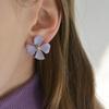 Pansy Flower Colorful Stud Earrings