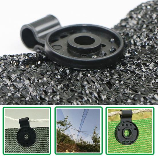 1 Set Shading Net Clip Durable High Temperature Resistant Backyard Greenhouse Shade Cloth Fixing Clamp Daily Use