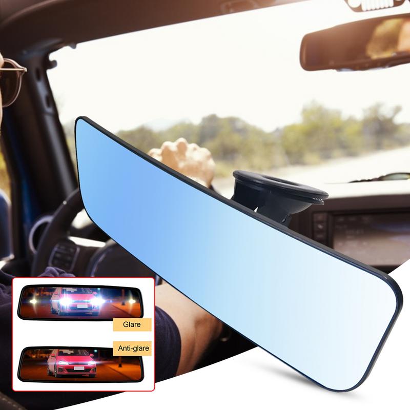 Car Wide-angle Rearview Mirror With Suction Cup Universal Anti-glare Curved Reversing Mirror For Safety Driving Interior Mirrors6