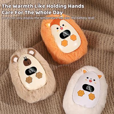 Peluş El Isıtıcı Kış Mini Taşınabilir Üç Hızlı Ayar Uzun Pil Ömrü Akıllı Sıcaklık Kontrolü El Isıtıcı
