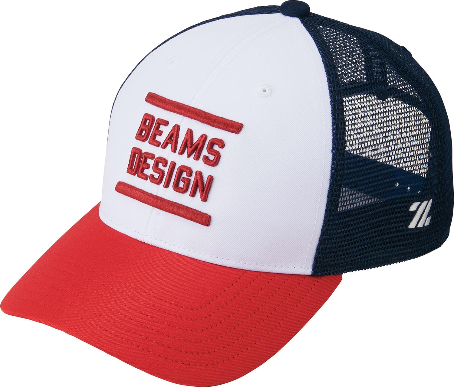 ZETT Baseball ZETT by BEAMS White x Red Free Size BH79506 Hat, DESIGN, (1164), (56-60cm),