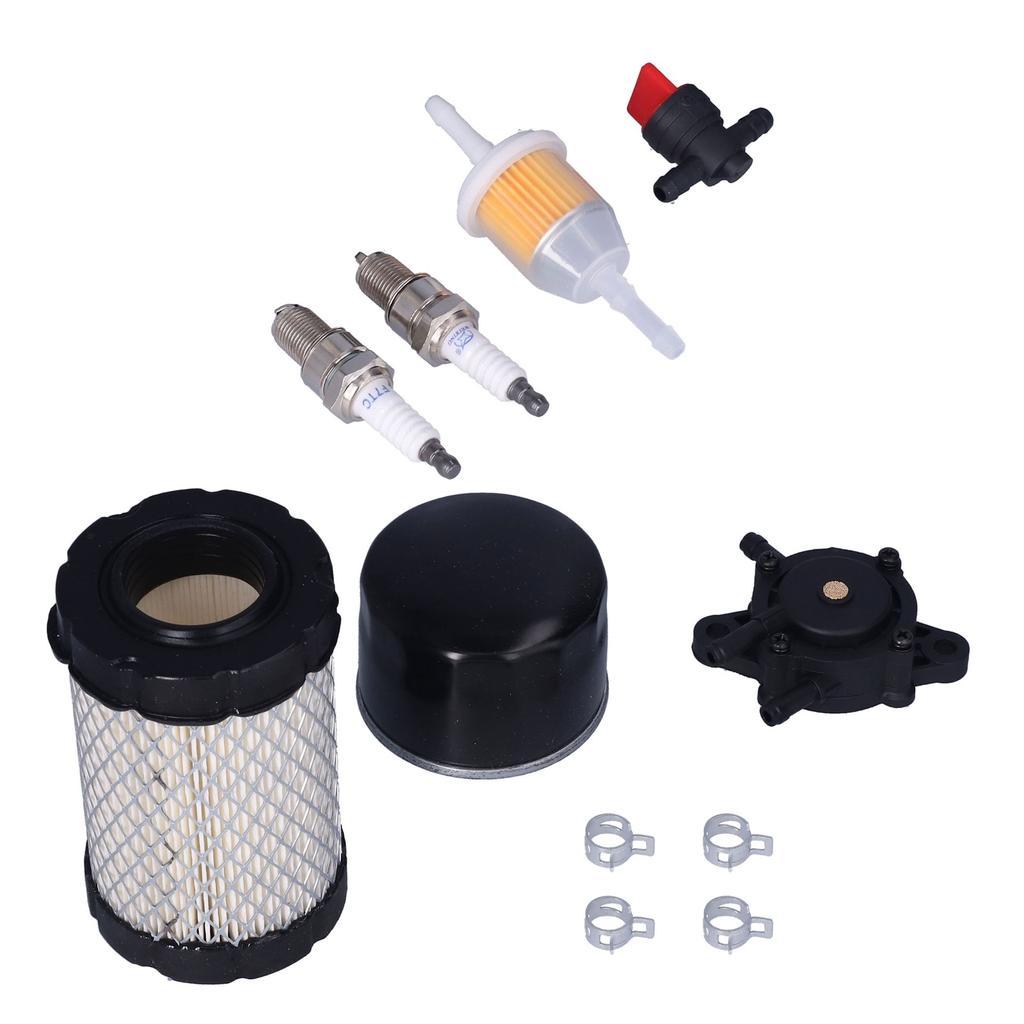 Lawn Mower Air Filter with Fuel Pump Oil Filter Fuel Filter Pre Filter for John Deere D100 D105