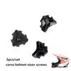 Helmet Visor Screws 3Pcs Motorcycle Helmet Screws Motorcycle Helmet Accessories Special Screw for Off Roads Helmet