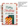 Christmas Gift Card Book 33 Pages Spiral Bound Merry Christmas Gift Card Holder High School Graduation Gift for Her Him Friends Son