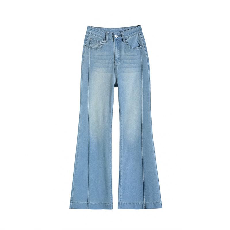 

High-waisted and Slightly Pulled Jeans Ladies s Spring Does Not Stick To The Legs High Quality Durable Construction Practical Daily Use XS