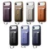2-in-1 Magnetische Leder-Geldbörse Kartenfach Handyhülle Für iPhone 17 Pro Max 16 Plus 15 14 13 12 Stoßfest Versteckte Handgelenkschlaufe Hülle