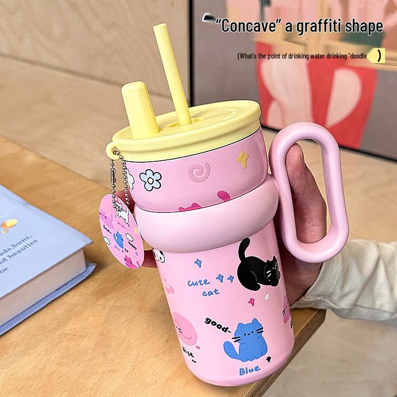 OLOEY Kids 316 Stainless Steel Anti-drop Insulated Straw Cup