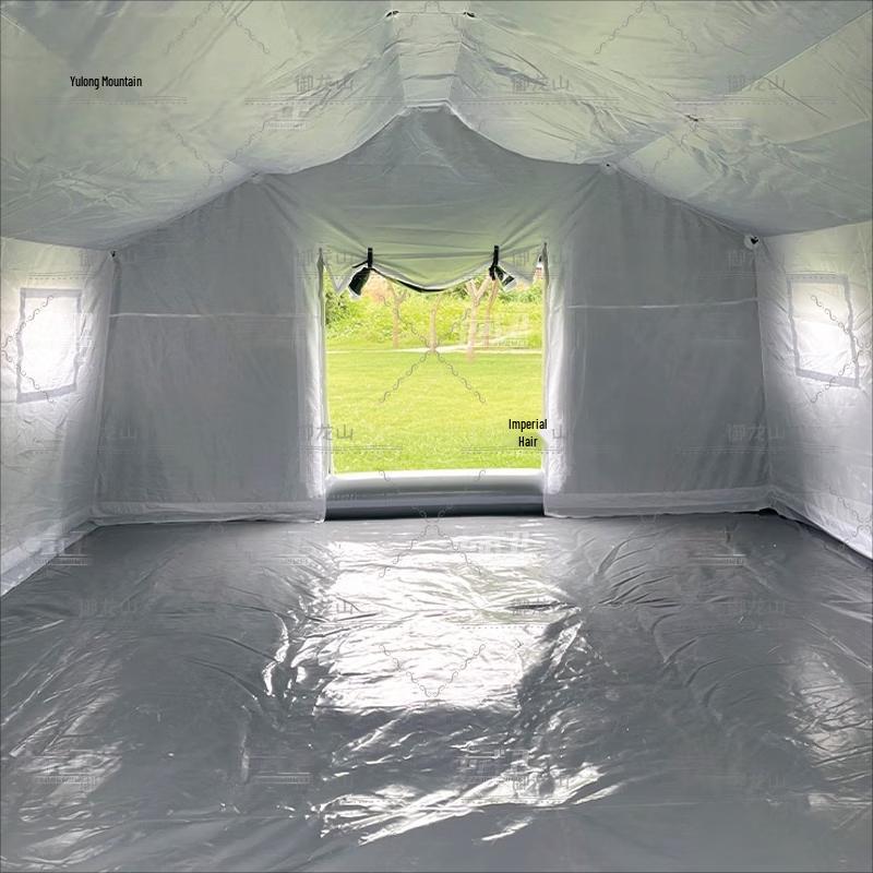 Yulongshan Outdoor Large Inflatable Ridge Camouflage Emergency Tent