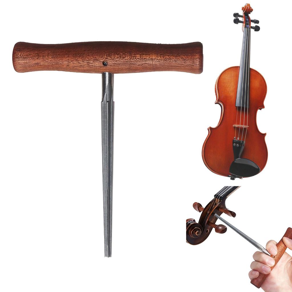 Violin Hole Enlarger Corrosion Resistant Steel Tapered Tip Suitable for Efficient Peg Adjustment in String Instruments