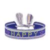 Handmade Gradient Sequin Bracelet with Creative Letter Design for Women