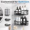Punch-Free Wall-Mounted Bathroom Storage Rack and Organizer Shelf