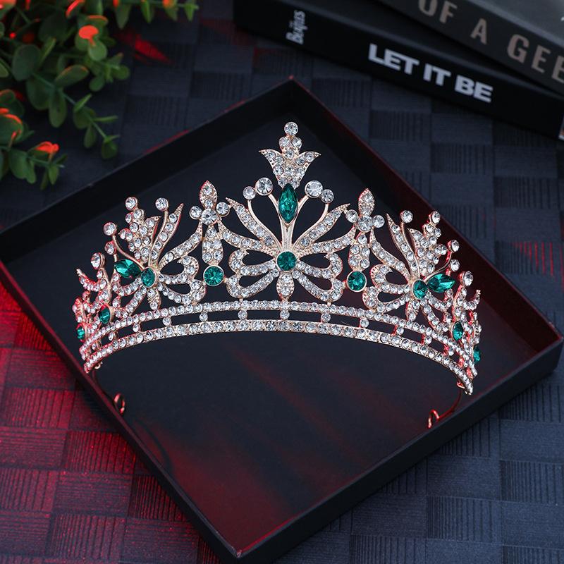 New Bridal Head Big Crown Jewelry Alloy Crown Holiday Wedding Party Dress Up Accessories