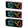 Simple Digital Bedside Alarm Clock With Dynamic Color And Double Alarms For Heavy Sleepers Kids Girls Desk Display