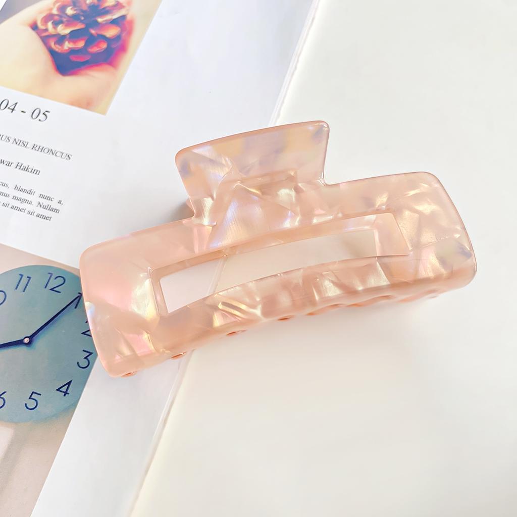 1 szt. Kolorowy chwytak Wersja koreańska Duży Imitacja kwasu octowego Klips do włosów Damski Minimalistyczny Klips do włosów z tyłu Klips rekinkowy