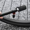 Portable Bike Tire Inflator Double Valves Portable Small CO2 Cycle Tire Pump Fast Inflator Space Saving Frame Mount