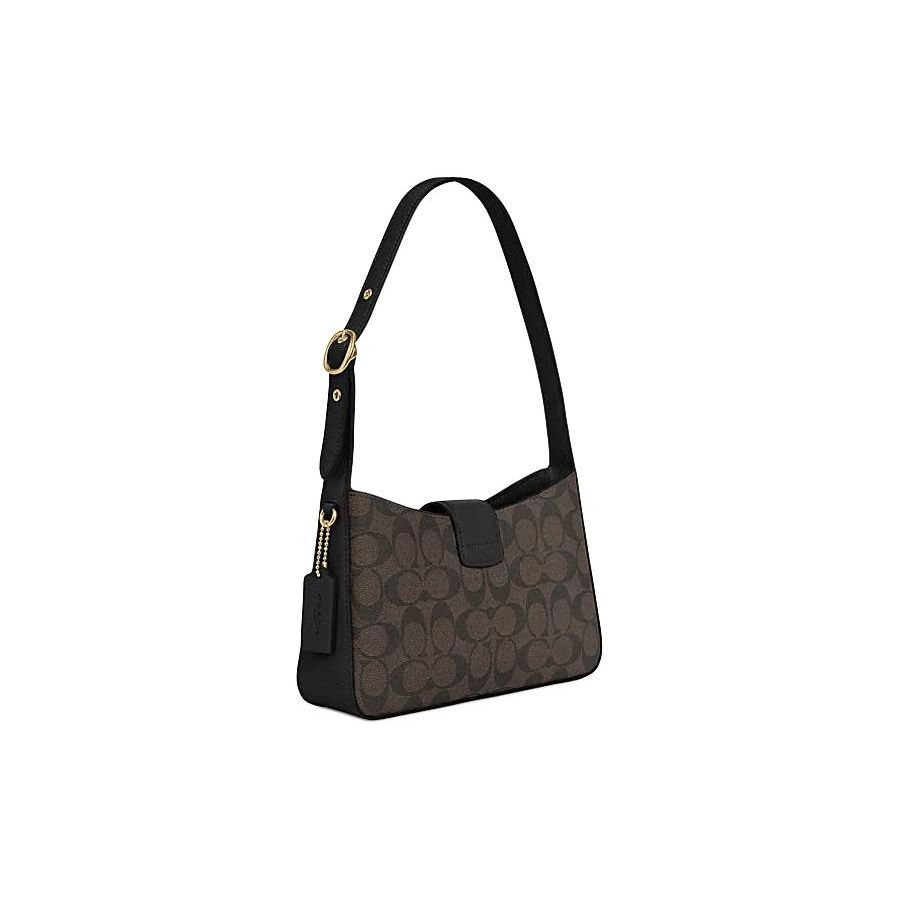 Coach Eliza Shoulder Bag 25 Classic Monogram Non-Detachable Shoulder Strap Clasp Handheld Shoulder Bag Synthetic Leather Medium CP005-IMAA8