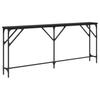 Console Table Black Oak Look 180 X 23 X 75 Cm
