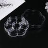 Plum Blossom 7-Compartment Nail Art Storage Box with Transparent Lid