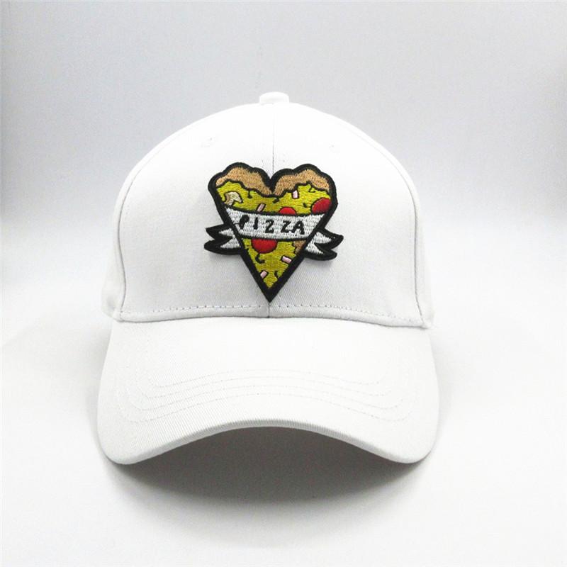 LDSLYJR Geometric Pizza Embroidery Cotton Baseball Cap Hip-hop Cap Adjustable Snapback Hats for Men and Women 358