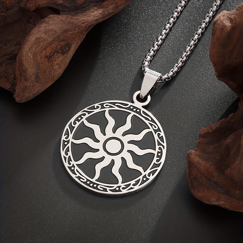 Stainless Steel Vintage Apollo Amulet Sun