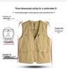 Men's High-End Mountain Style Outdoor Vest - Pure Cotton, Fishing & Camping Gilet Jacket