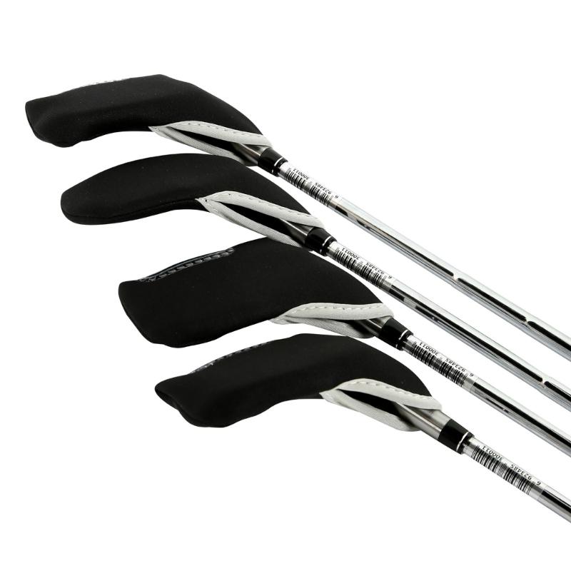 10Pcs Neoprene Golf Iron Head Covers Golf Wedge Covers Iron Putter Headcovers