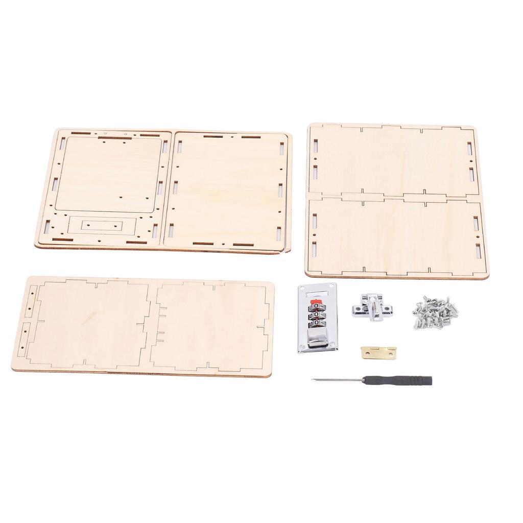 Safe Box Building Block DIY Toy Money Bank Coded Lock Model Gift for Children Kids