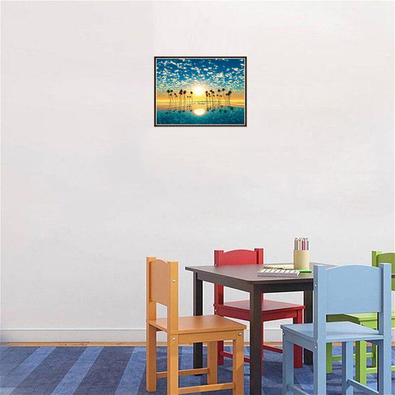DIY 5D Diamond Painting Landscape Lake Full Round Drill Tree Diamond Embroidery Cross Stitch