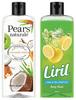 Liril Lemon and Tea Tree Oil Body Wash, 250 Ml & Pears Naturale Nourishing Coconut Water Bodywash, 250 Ml