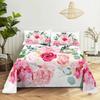 Bedroom Sheet Set Gorgeous Flowers Digital Printing Bedding Sheet Pillow Case Bedding Fashion Exquisite Printing Sheet