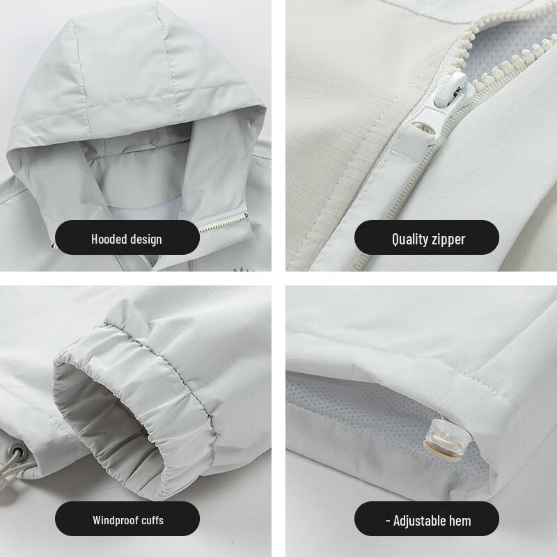 JEANSWEST Men's Outdoor Hooded Windproof Jacket